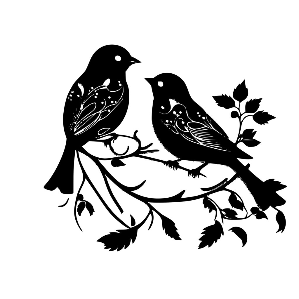 Lovebirds Svg File For Cricut, Silhouette: Perfect For Paper Crafting