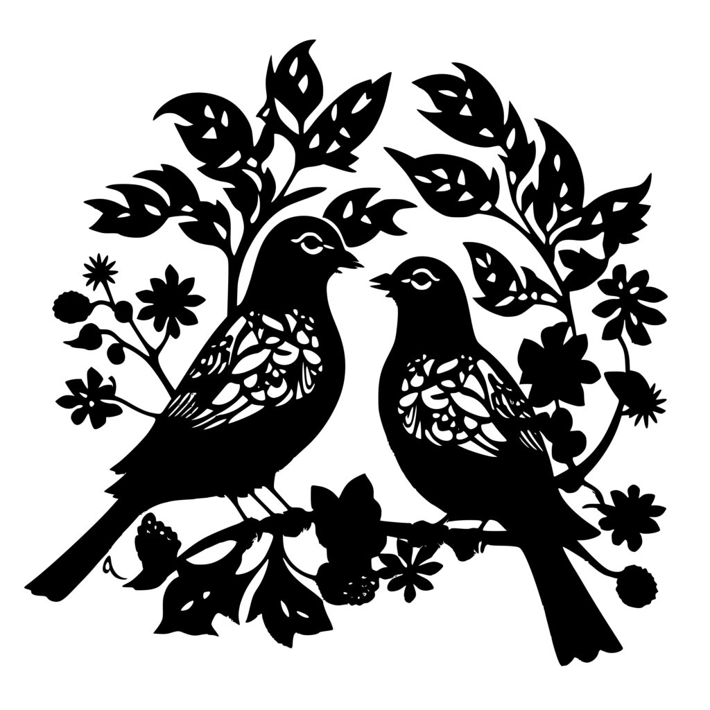 Wedding Doves SVG File for Cricut, Silhouette, and Laser Machines