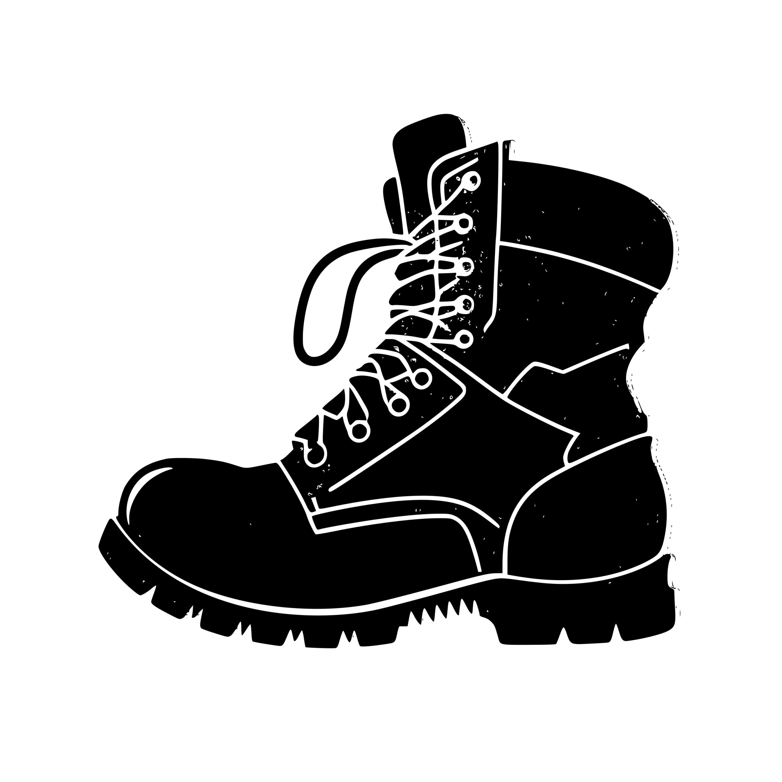 Work Boots SVG, PNG, DXF Files for Cricut, Silhouette, Laser Machines