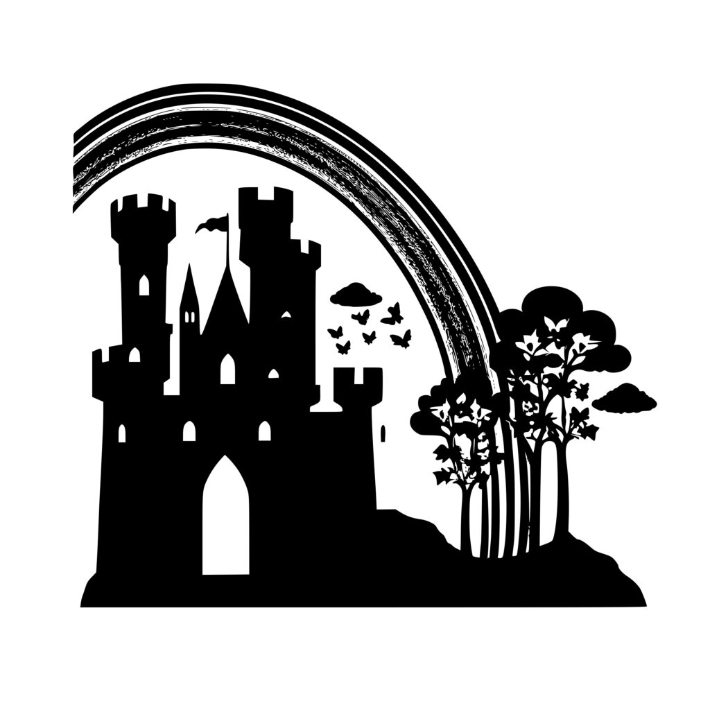 Castle With Rainbow SVG File Perfect For Cricut Silhouette Laser castle-with-rainbow-svg-file-perfect-for-cricut-silhouette-laser
