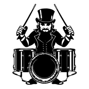 Leprechaun Playing Drums