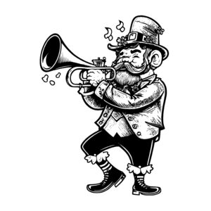 Irishman Playing Trumpet