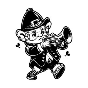 Leprechaun Playing Trumpet