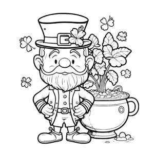 Leprechaun with Flower Pot