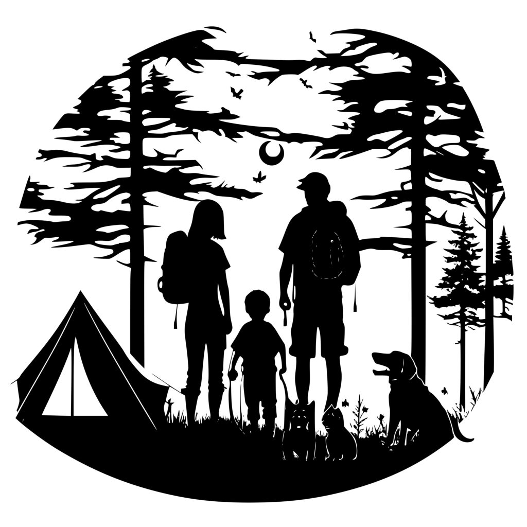 Family Camping Trip SVG File Perfect For Cricut Silhouette Laser