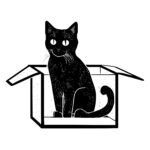 Cat Sitting in Box