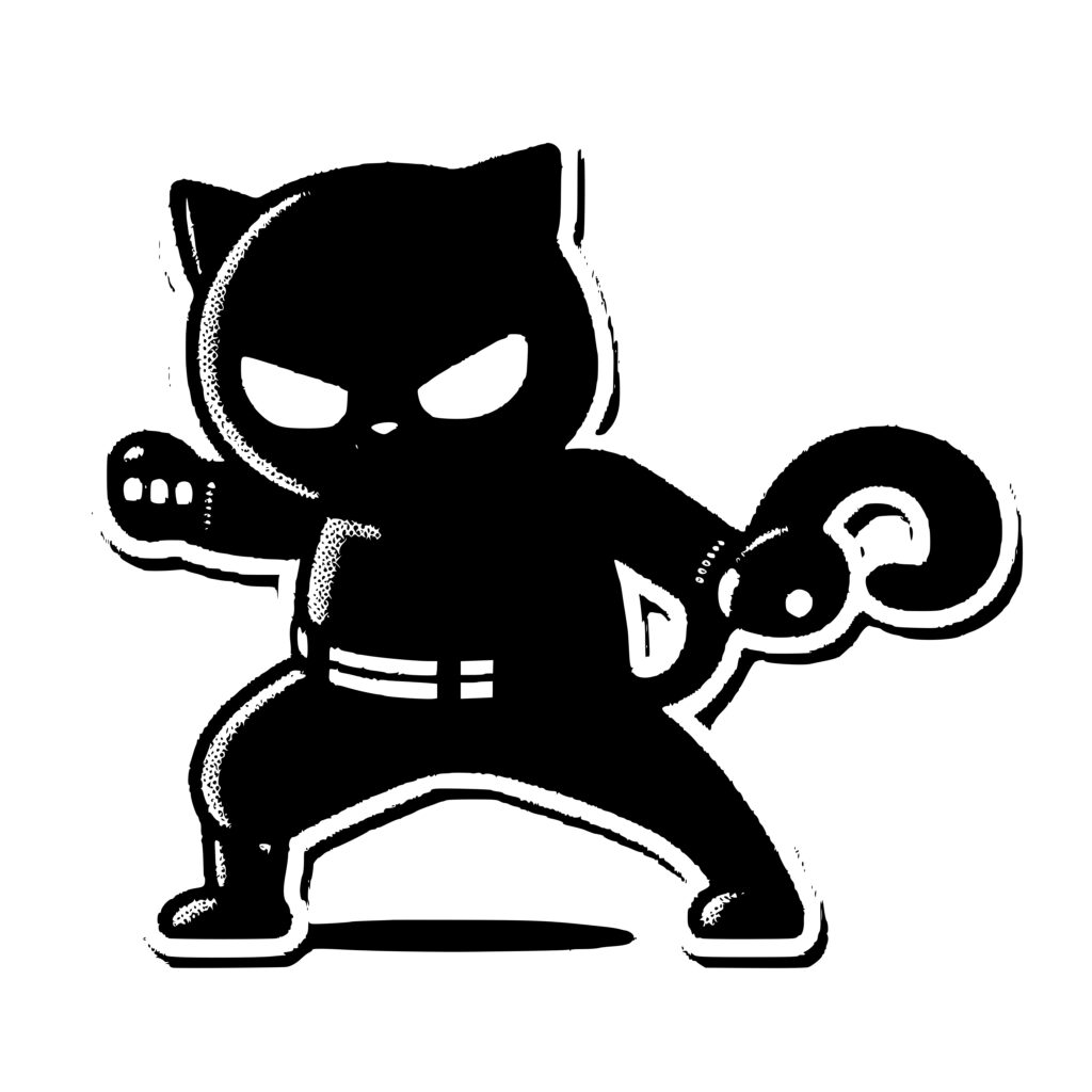 Kung Fu Kitty SVG File: Instant Download for Cricut, Silhouette, Laser ...