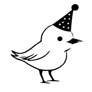 Bird With Party Hat
