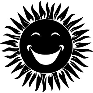 Beaming Smile on Radiant Sun