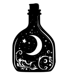 Luminous Moon Potion Bottle