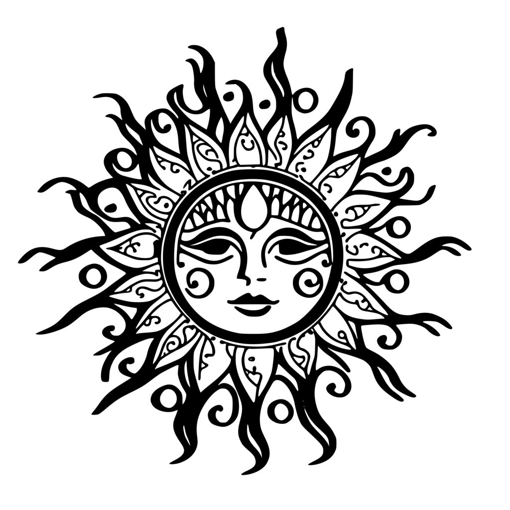 Sun Mandala SVG File for Cricut, Silhouette, and Laser Machines