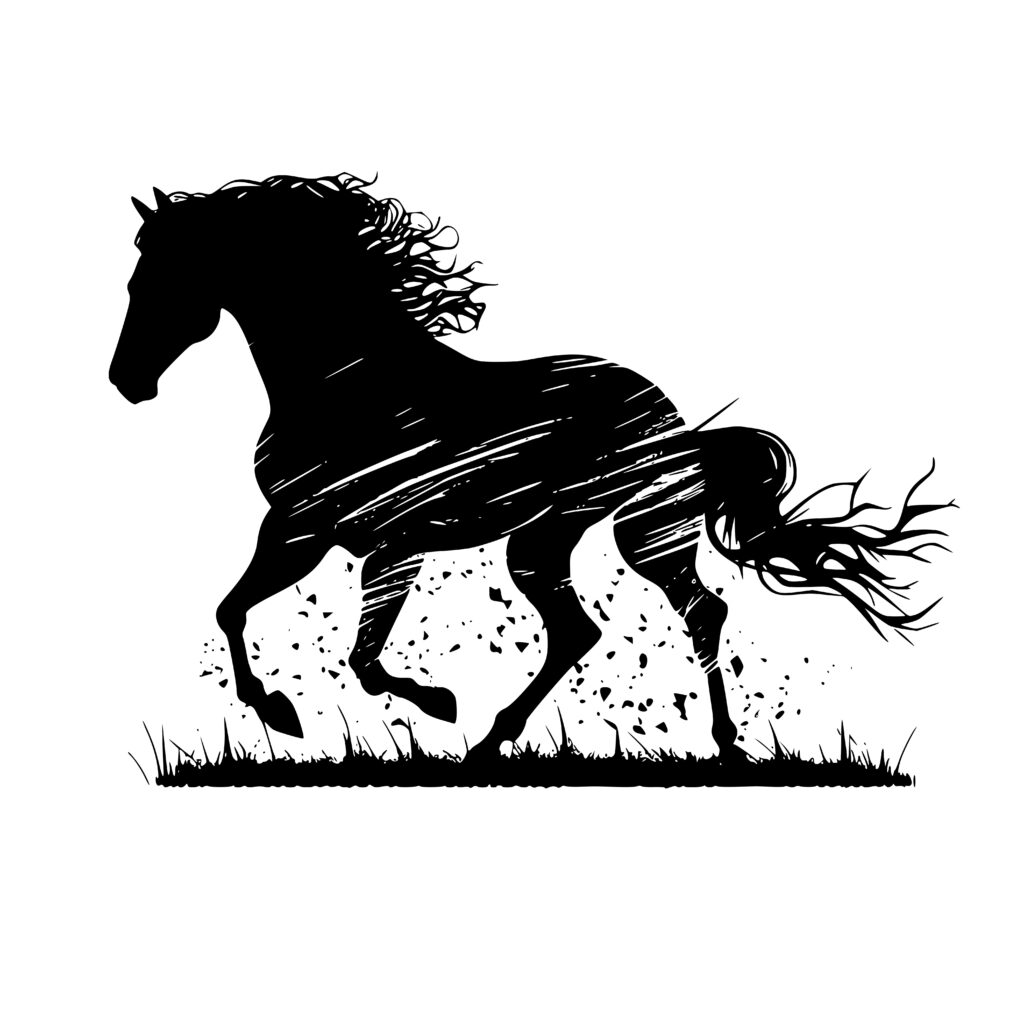 Horse Galloping SVG File for Cricut, Silhouette, and Laser Machines
