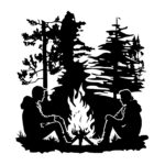 Couple By Campfire