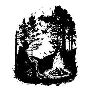 Campfire in Forest
