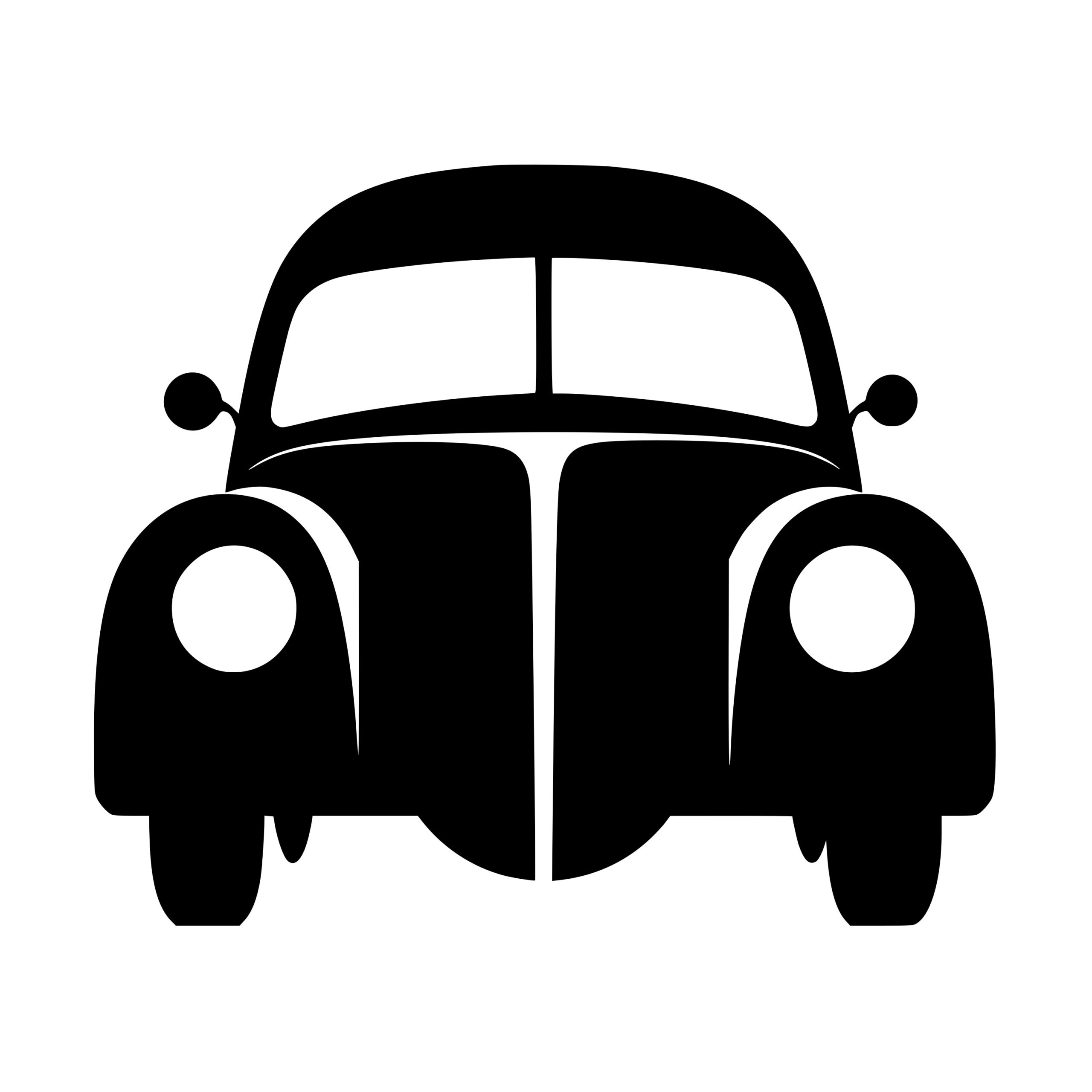 Silhouette of a Vintage Car. Graphic by norsob · Creative Fabrica