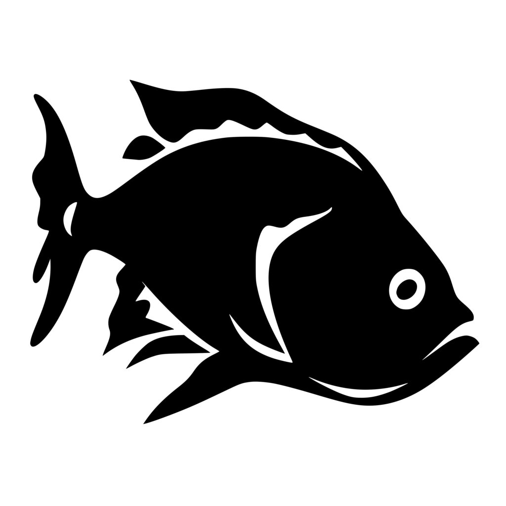 Big Mouth Fish SVG File for Cricut, Silhouette, Laser Machines