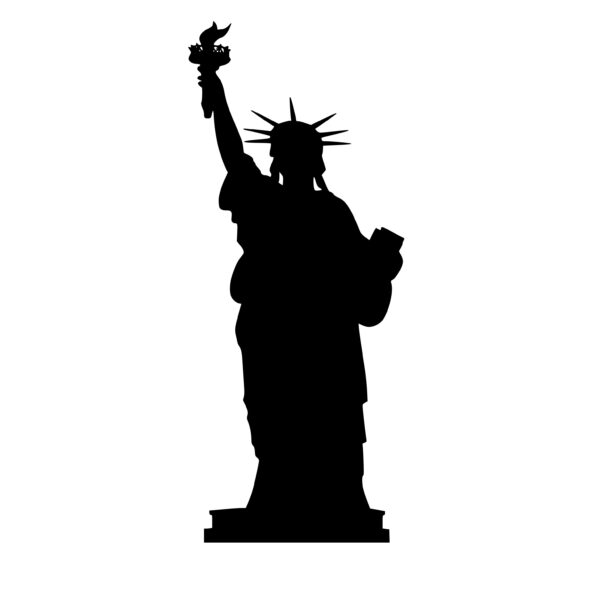 Statue of Liberty Silhouette SVG File for Cricut, Silhouette, Laser