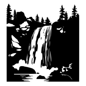 Tranquil Waterfall Landscape