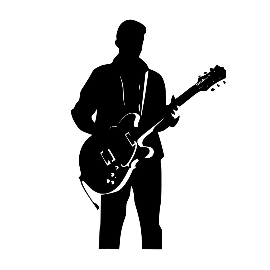 Passionate Guitarist SVG File for Cricut, Silhouette, Laser Machines