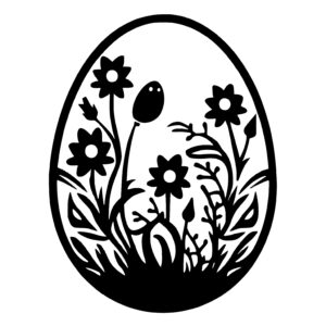 Egg With Flowers Inside