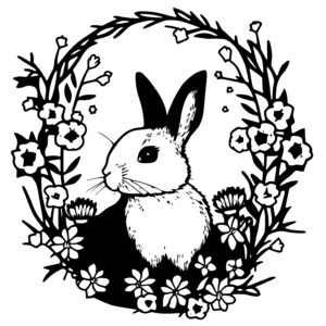 Rabbit Flower Wreath