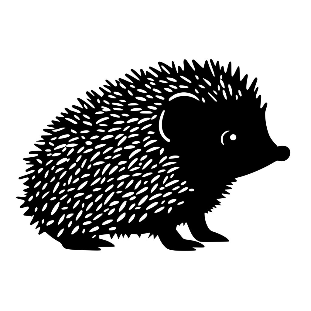 Cute Hedgehog SVG File: Instant Download for Cricut, Silhouette, Laser