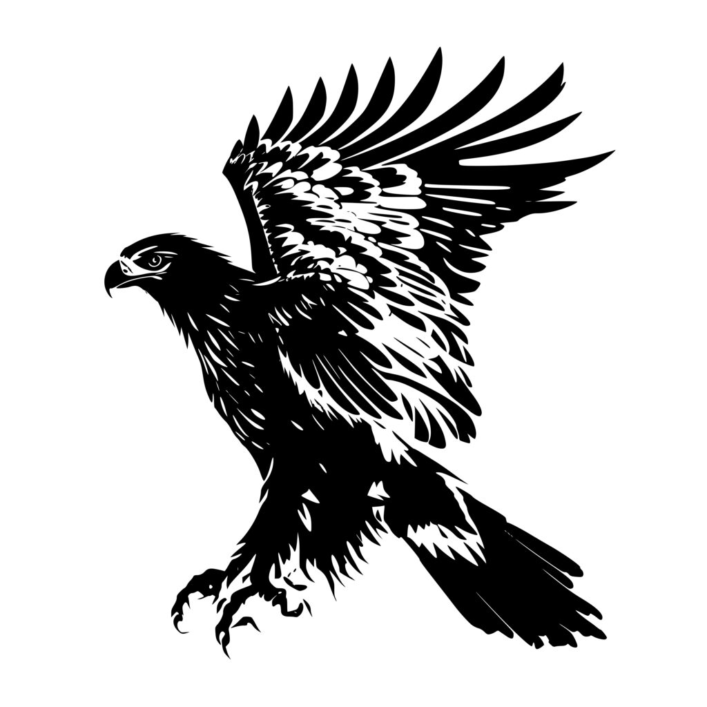 Eagle Landing SVG File for Cricut, Silhouette, Laser Machines Birds