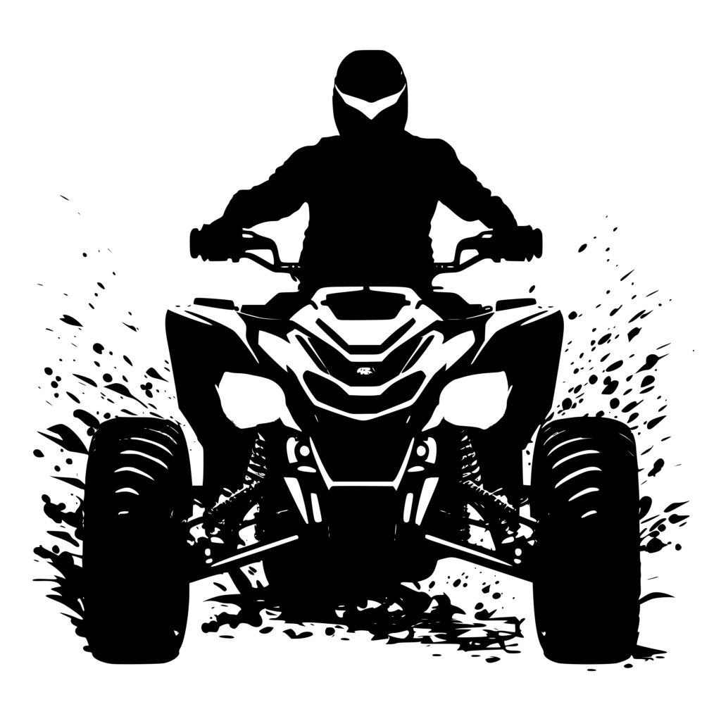 ATV Power Ride SVG File Instant Download for Cricut, Silhouette, Laser