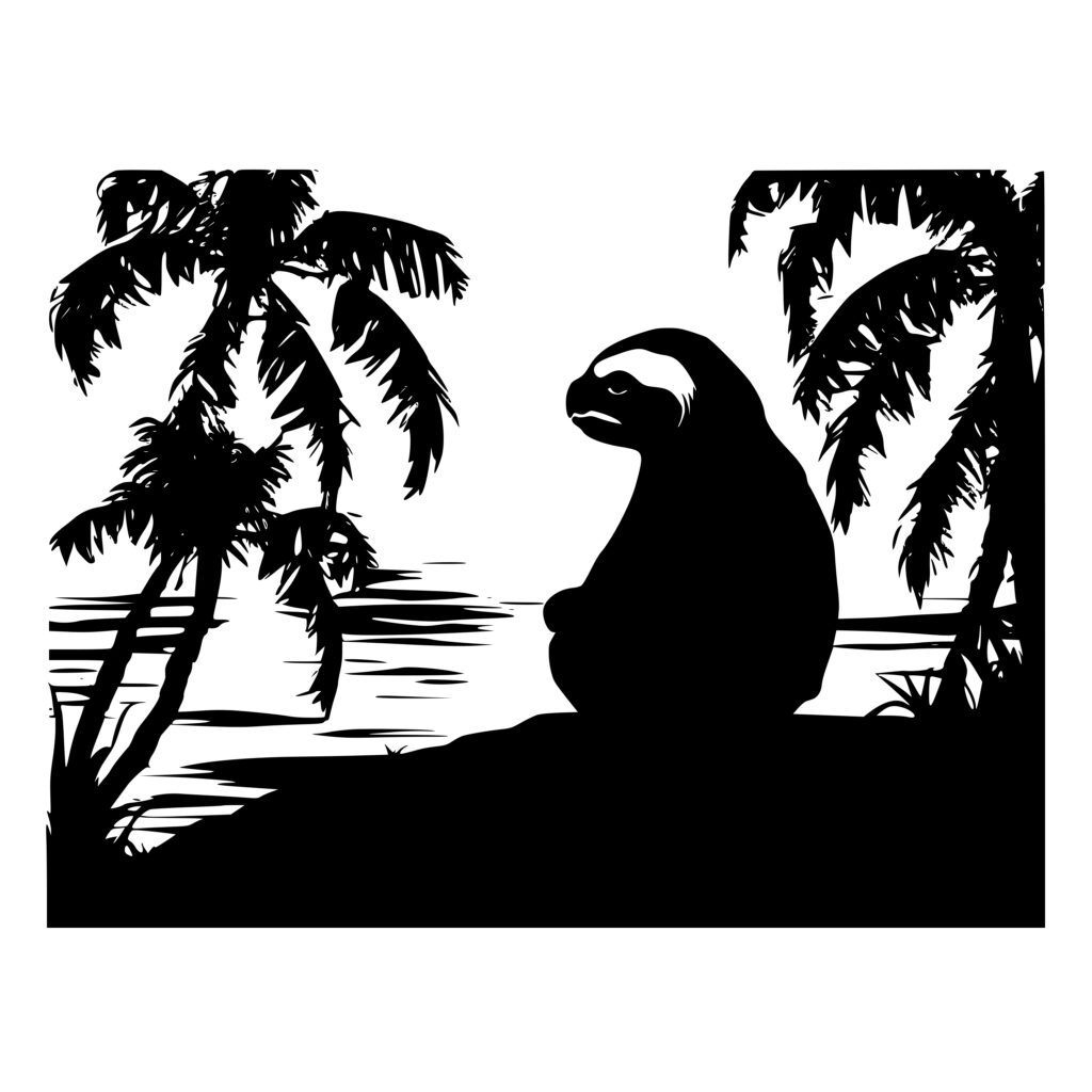 calm-sloth-on-beach-svg-file-for-cricut-silhouette