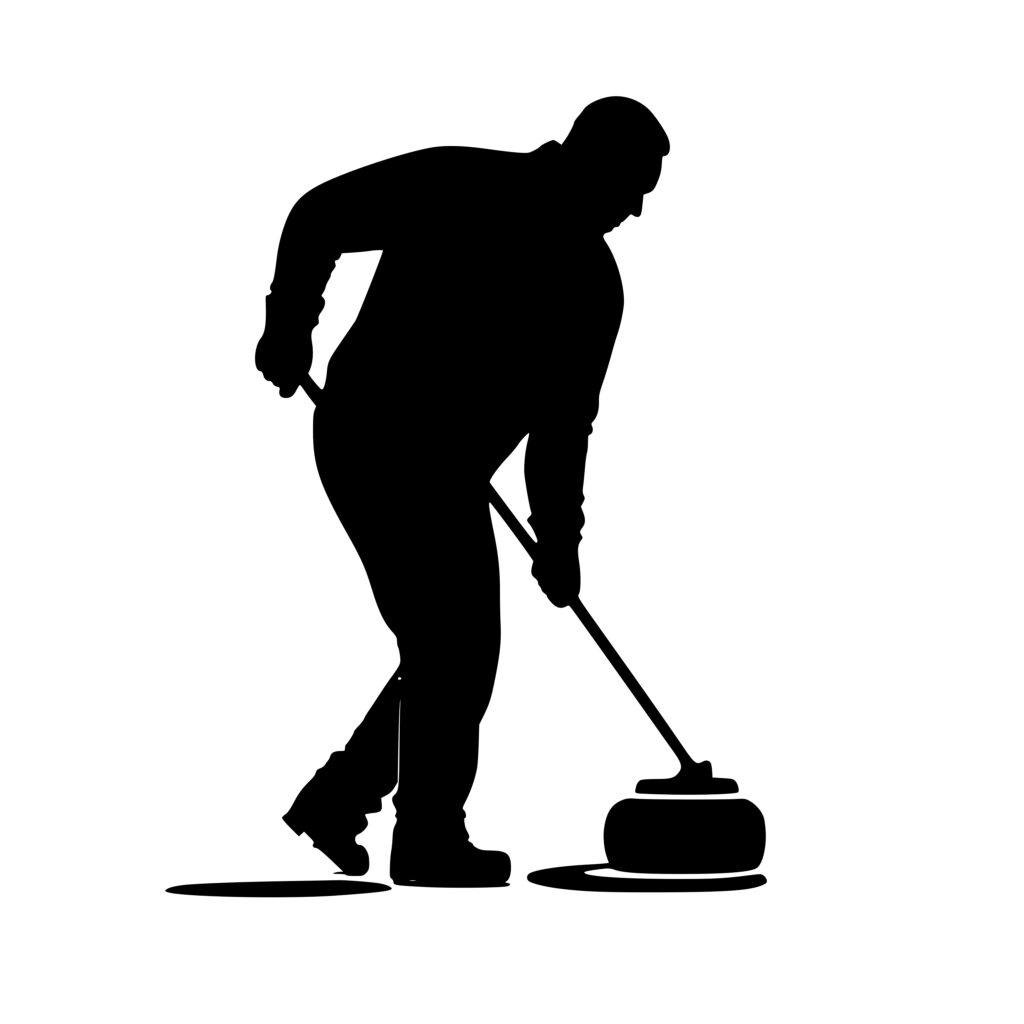 Man curling svg image file for cricut silhouette laser machines