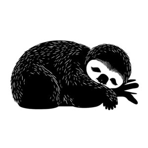 Dreamy Sloth Dozing