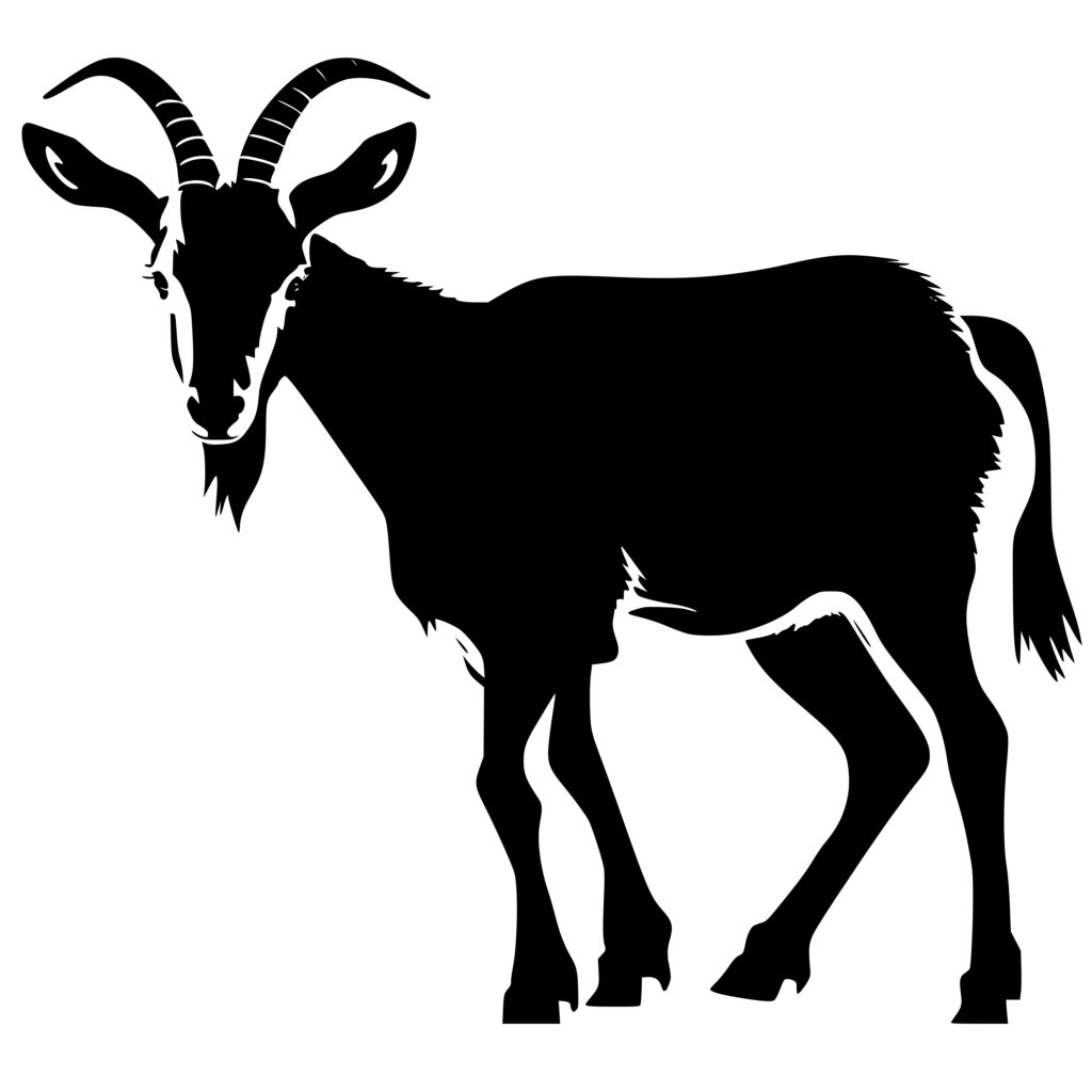 Goat Silhouette SVG File: Perfect for Cricut, Silhouette, Laser Machines