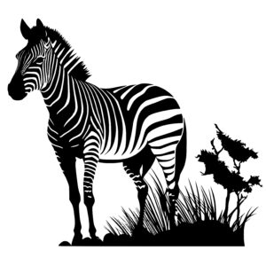 Zebra In Nature
