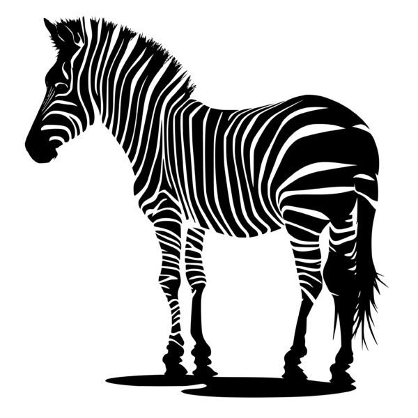 Instant Download Striped Zebra SVG File for Cricut and Silhouette