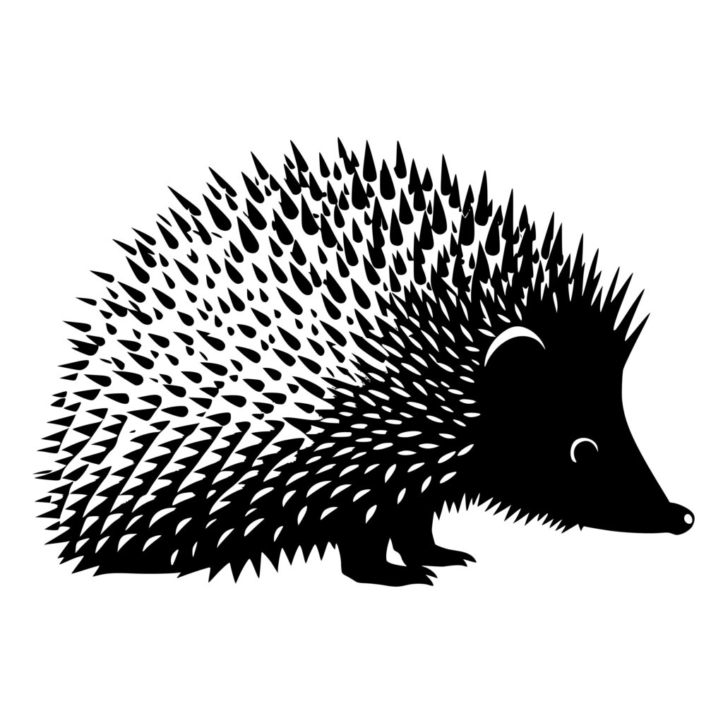 Spiky Hedgehog Svg File For Cricut, Silhouette, Laser Machines