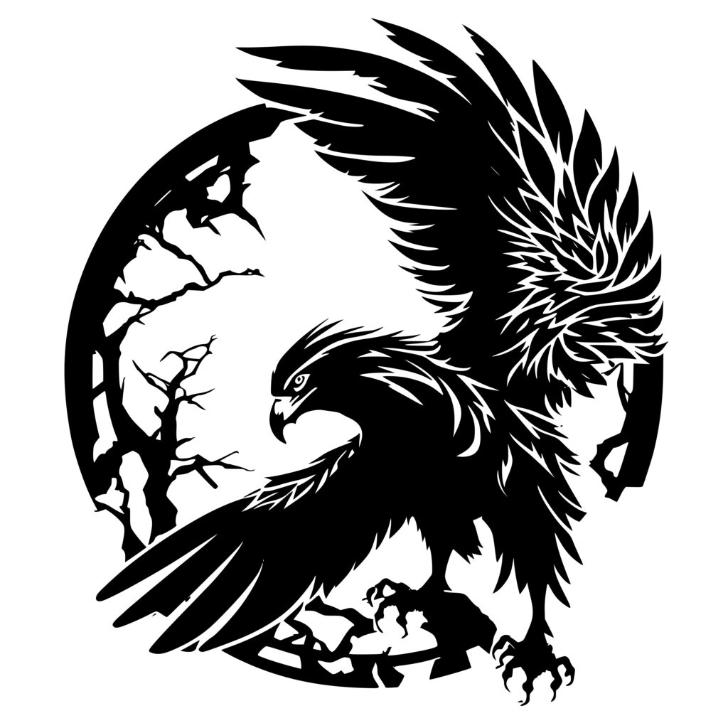 Talon Talisman Eagle SVG File: Perfect for Cricut, Silhouette, Laser