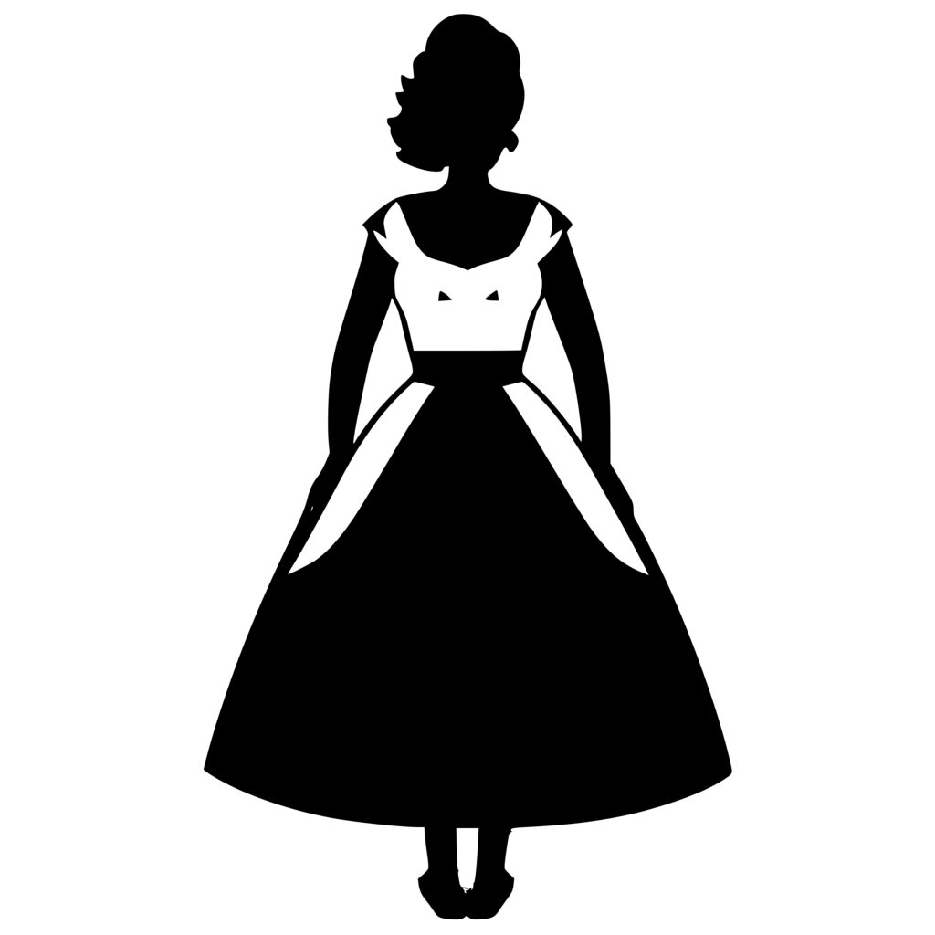 Dress Silhouette SVG File for Cricut, Silhouette, and Laser Machines