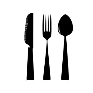 Fork, Knife, and Spoon