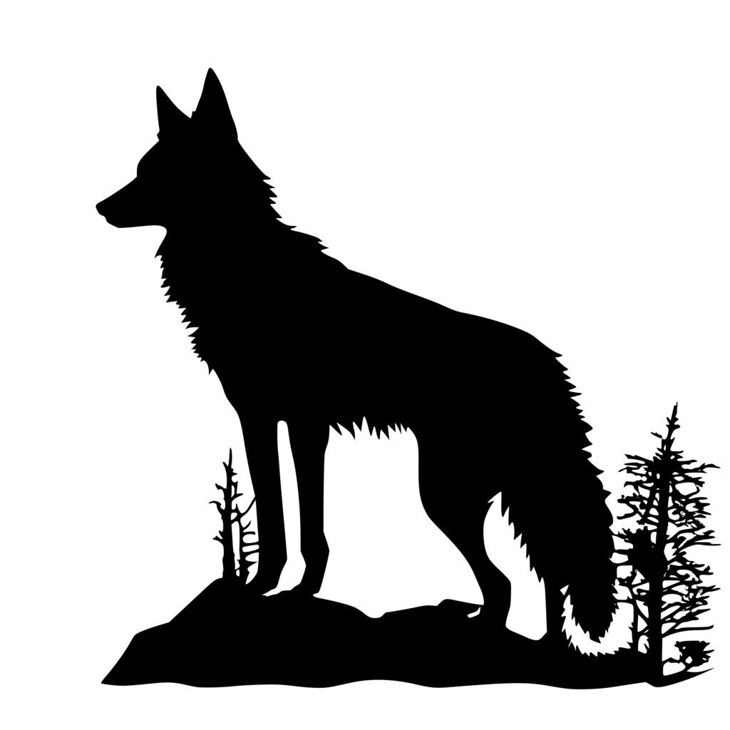 The Wolf Lookout SVG Image for Cricut, Silhouette, Laser Machines