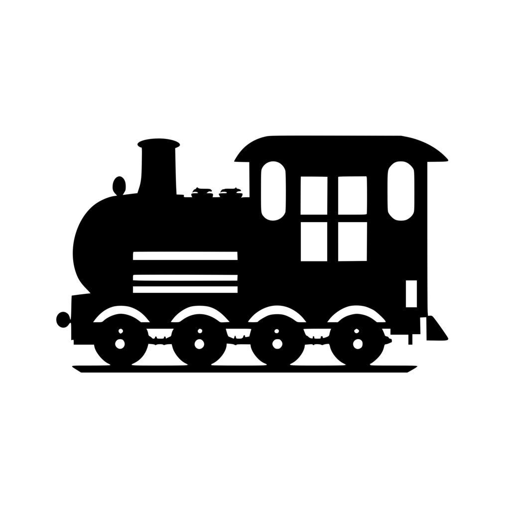 Instant Download SVG/PNG/DXF Toy Train Image for Cricut, Silhouette ...