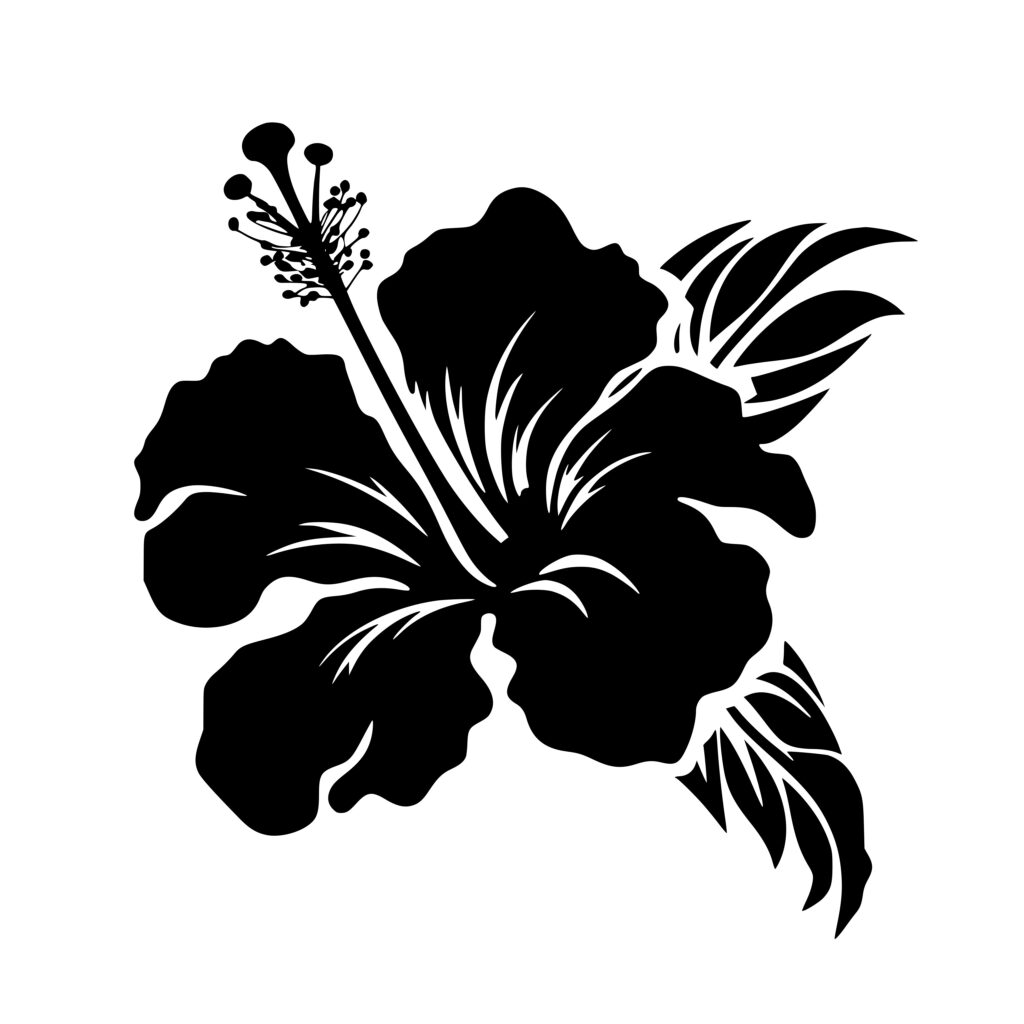 Hawaiian Hibiscus SVG File: Instant Download for Cricut, Silhouette ...