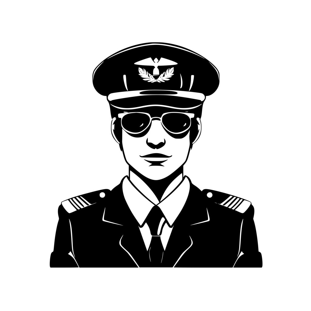 Plane Pilot SVG Image Instant Download For Cricut Silhouette Laser
