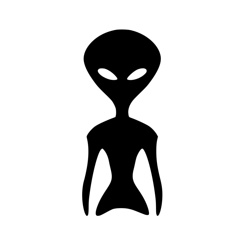 Space Creature Alien Encounter SVG File for Cricut & Laser