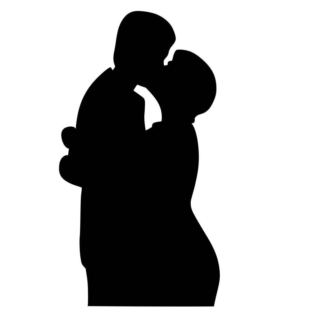 Hugging Couple Svg File For Cricut, Silhouette, Laser Machines