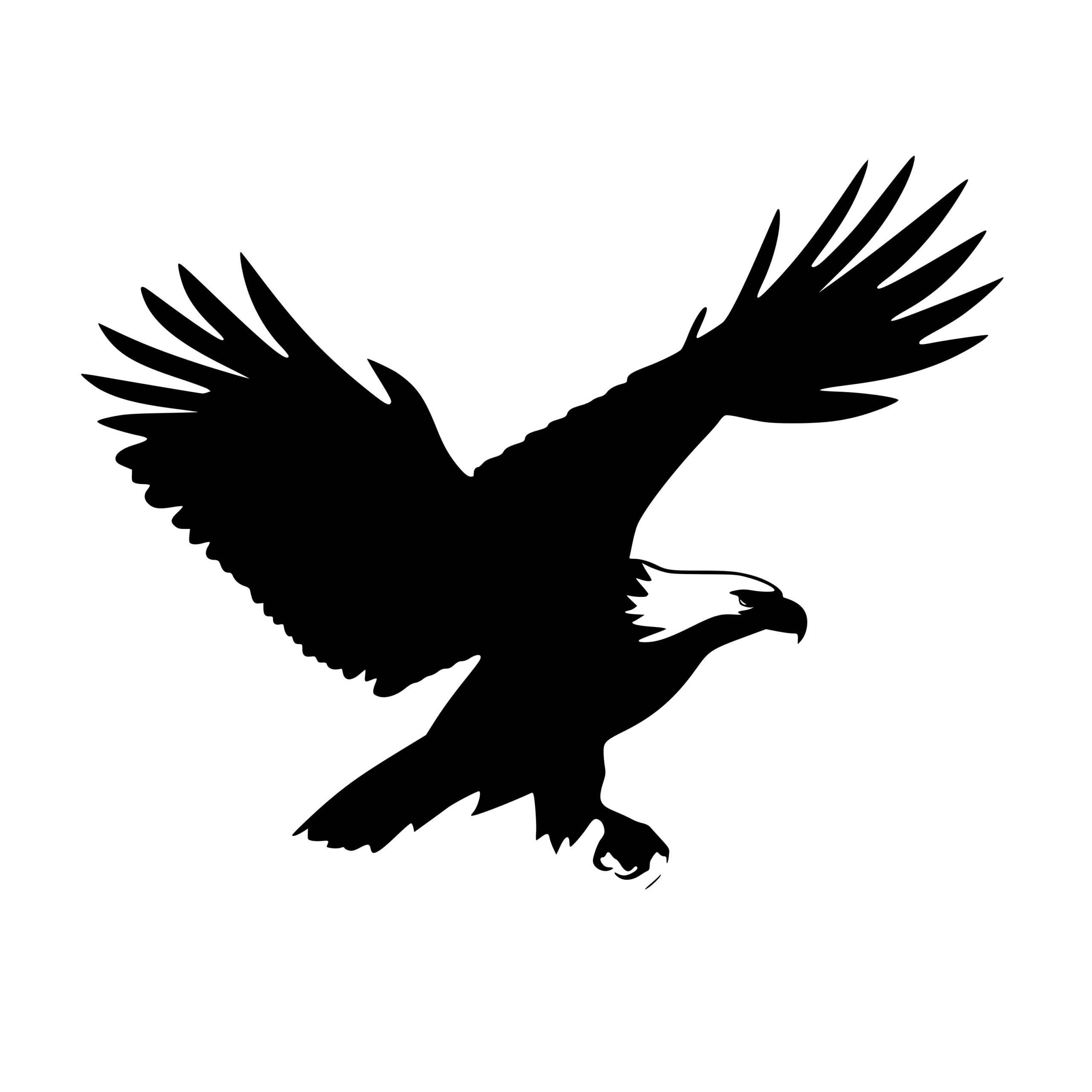 Bald Eagle in Flight SVG: Instant Download for Cricut, Silhouette, Laser