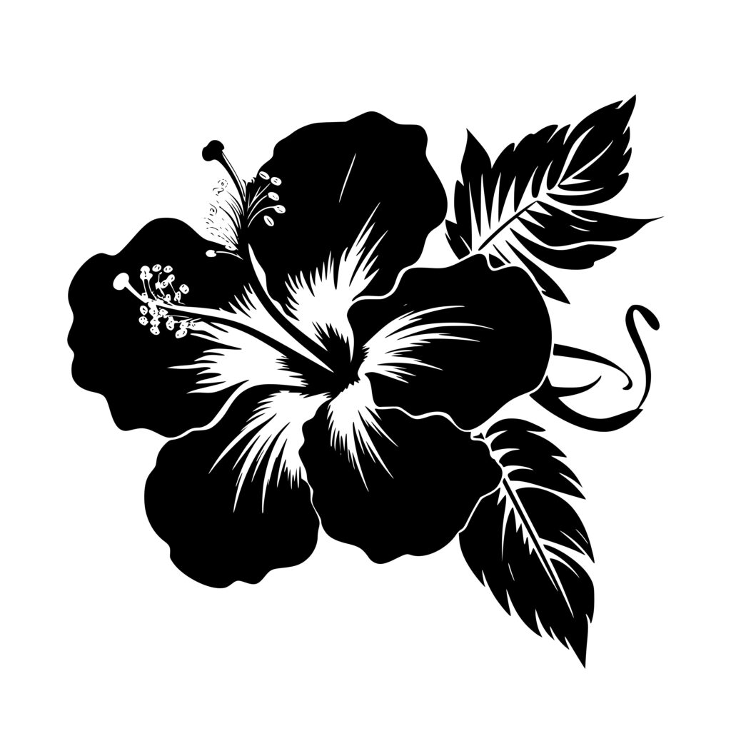 Gorgeous Hibiscus SVG File for Cricut, Silhouette, Laser Machines