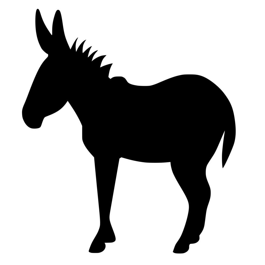 Cute Donkey SVG Image for Cricut, Silhouette, Laser Machines - Instant ...