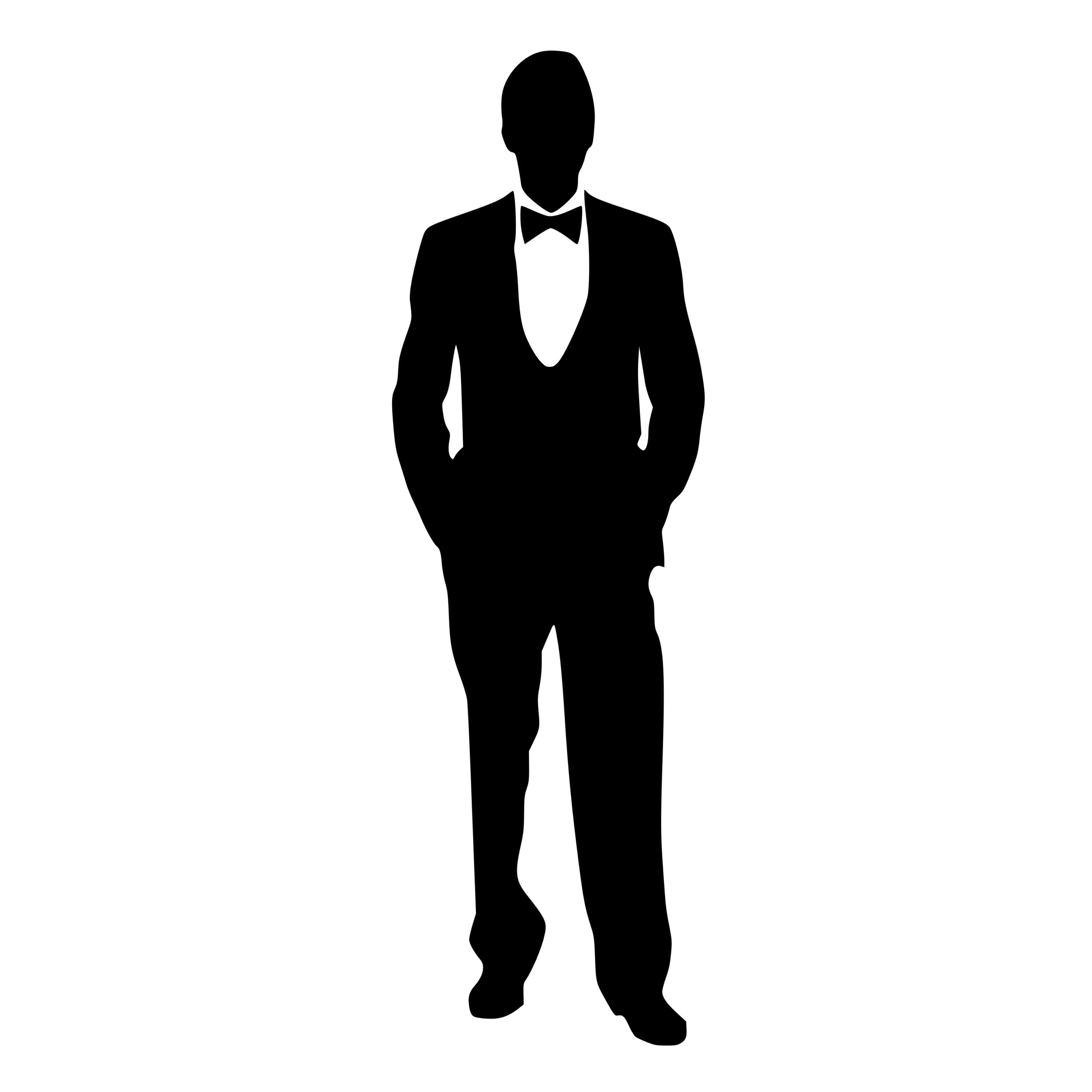 Wedding Tuxedo SVG File for Cricut, Silhouette - Instant Download