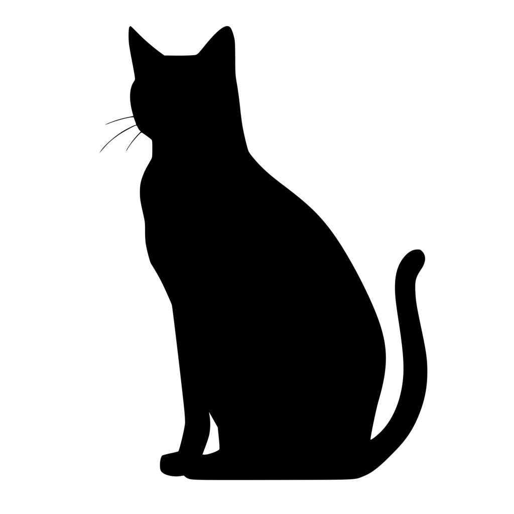 Cat Silhouette SVG File for Cricut, Silhouette, and Laser Machines