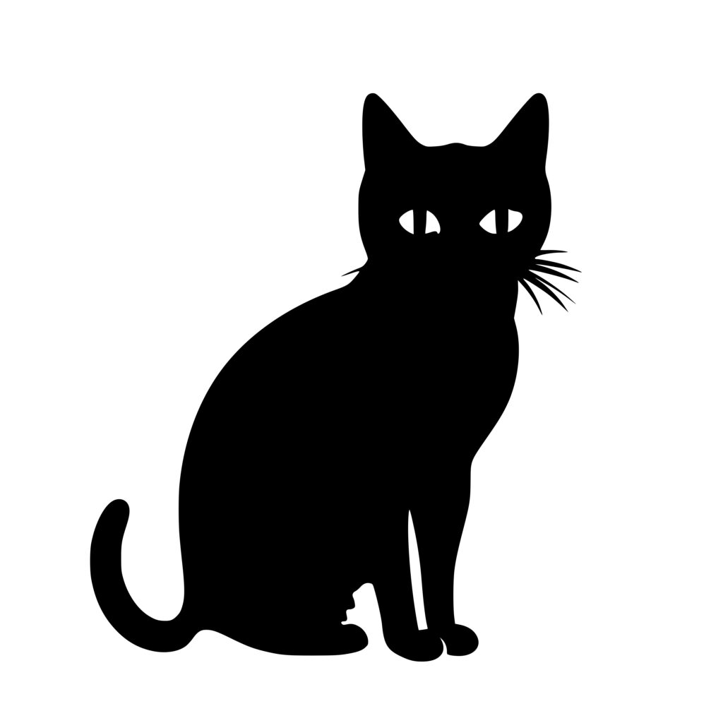 Fluffy Feline SVG Image for Cricut, Silhouette, Laser Machines